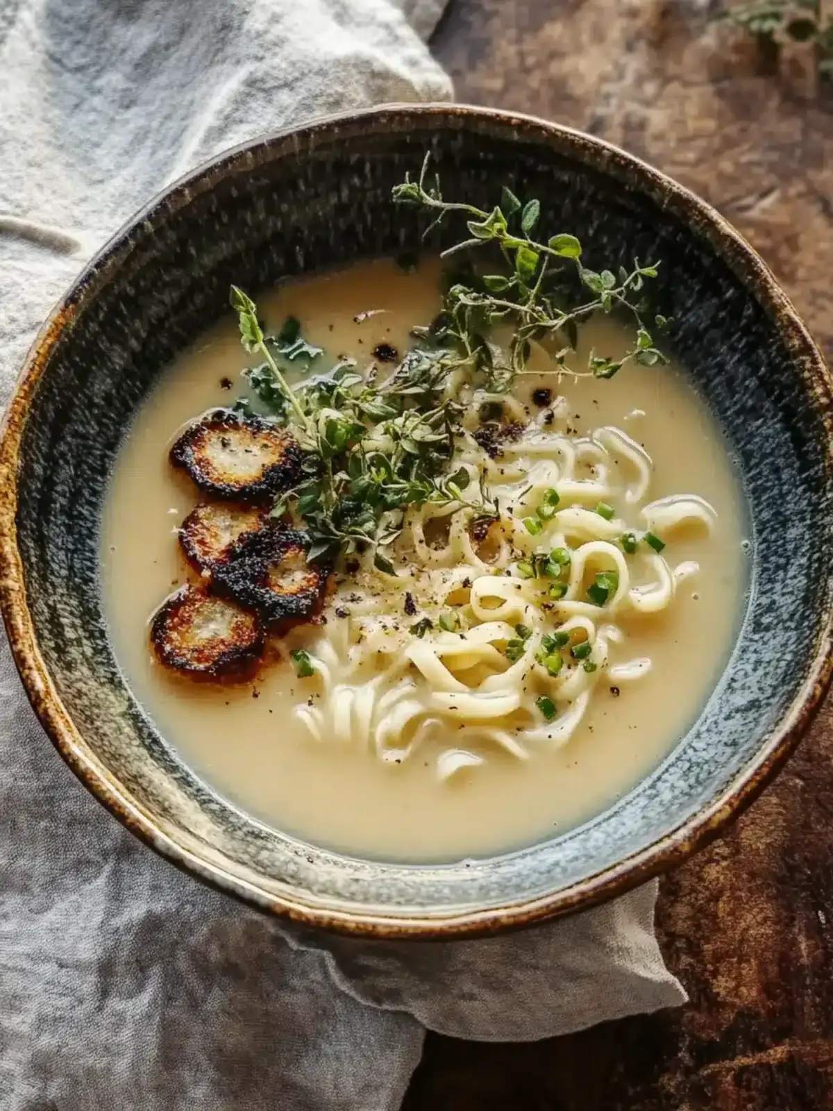 Köstliche Ingwer Knoblauch Hühnernudelsuppe für Wohlbefinden 2 Ingwer Knoblauch Hühnernudelsuppe