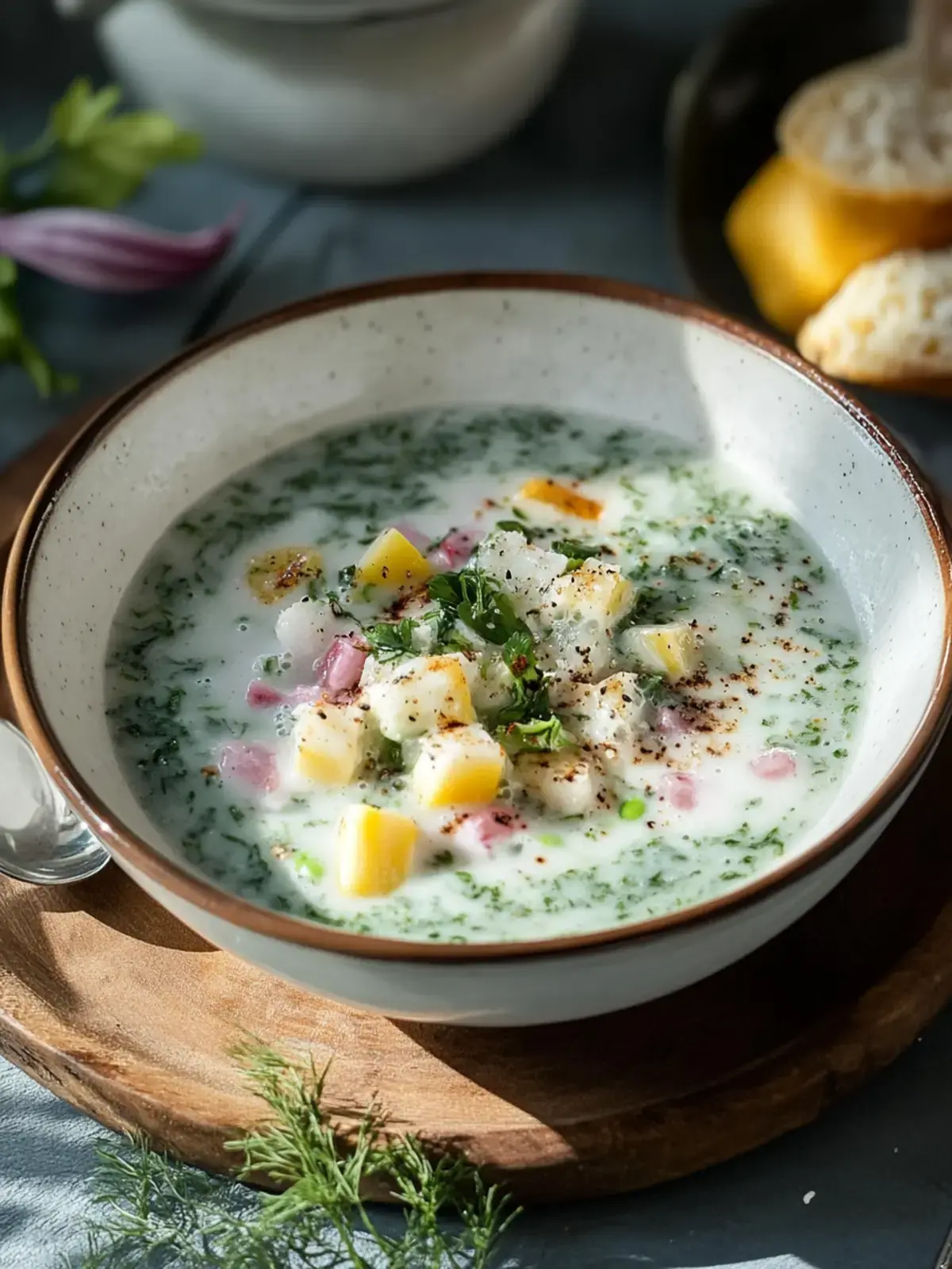 Erfrischende Okroschka Suppe für heiße Sommertage 2 Okroschka Suppe