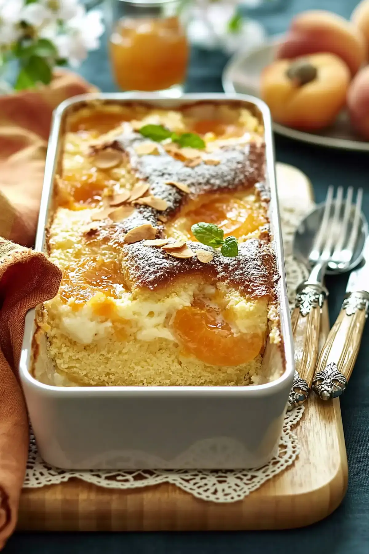 Grießauflauf mit Aprikosen