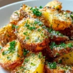 Air Fryer Kartoffeln Knoblauch Parmesan
