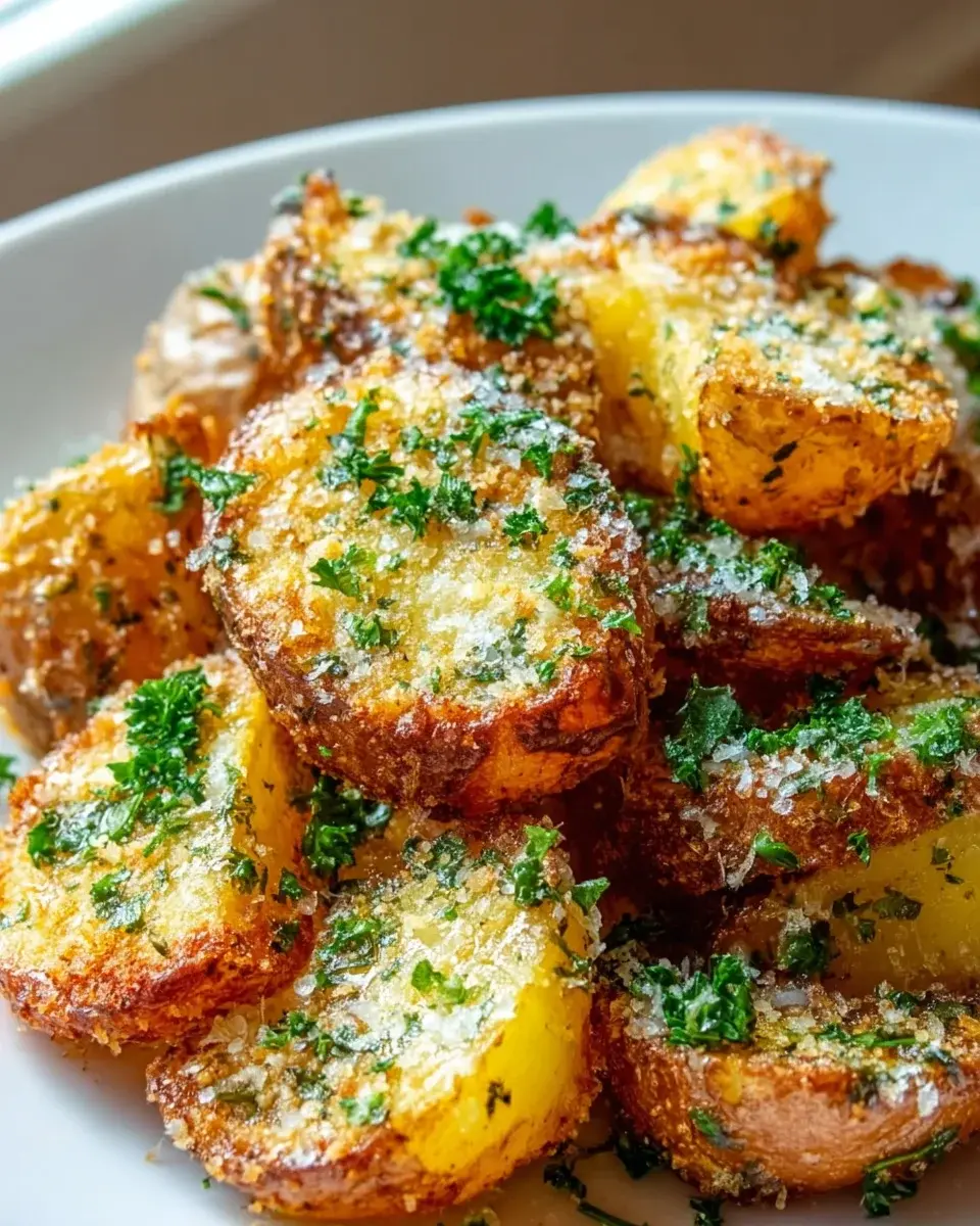 Air Fryer Kartoffeln Knoblauch Parmesan