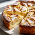 Apfel Pudding Kuchen einfaches Rezept