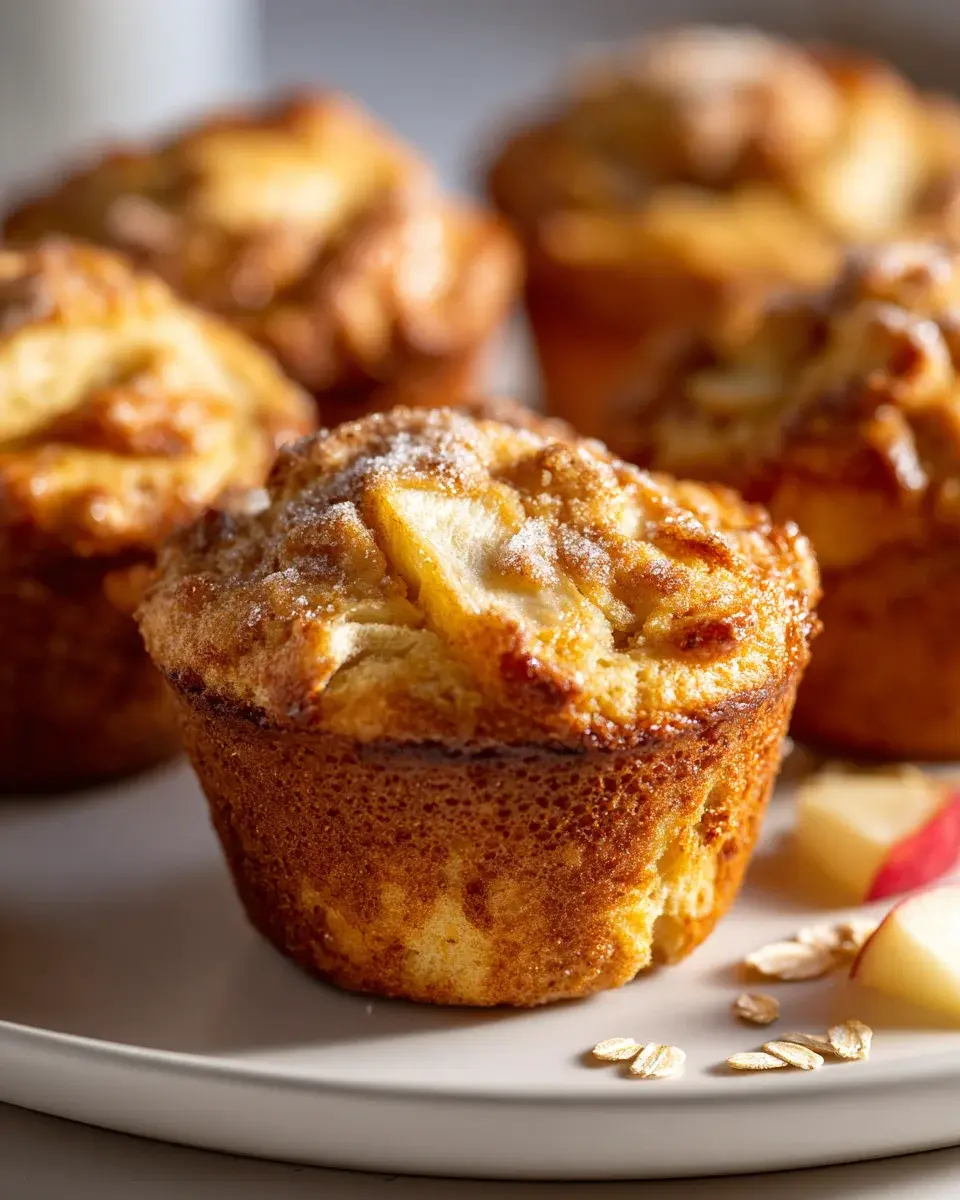 Apple Cinnamon Oat Swirl Muffins