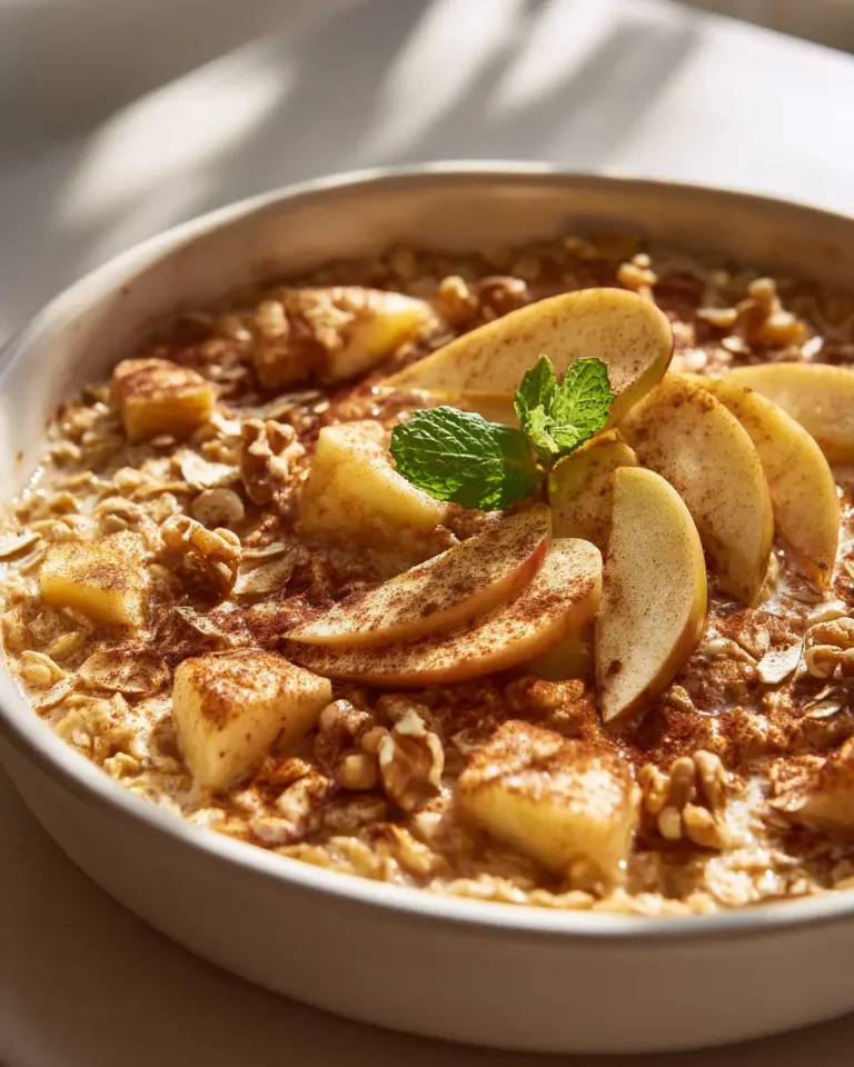 Apfelkuchen Haferflocken Auflauf: Perfekt zum Frühstück
