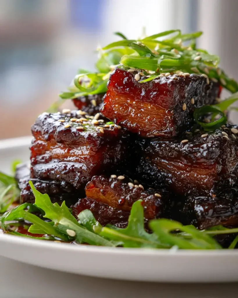 Zarter Asiatischer Sojaknoblauch Rinderbauch – Dein Rezept!