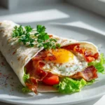 Breakfast BLT Wrap Spiegelei