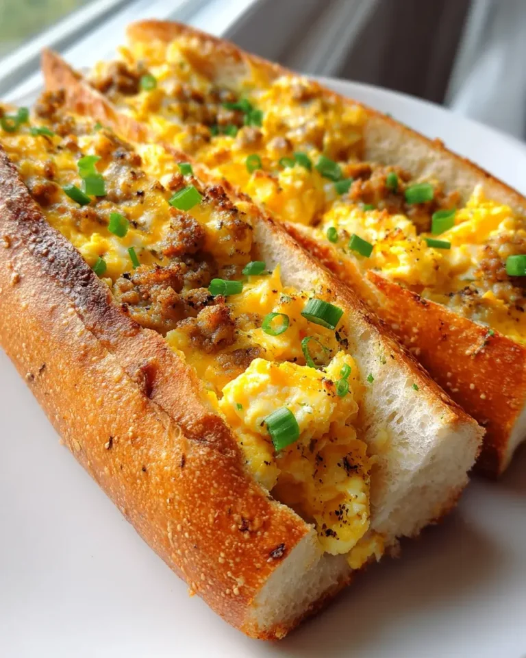 Gefüllte Baguettes: Rinderwurst, Ei & Käse für dein Frühstück – Snackerra
