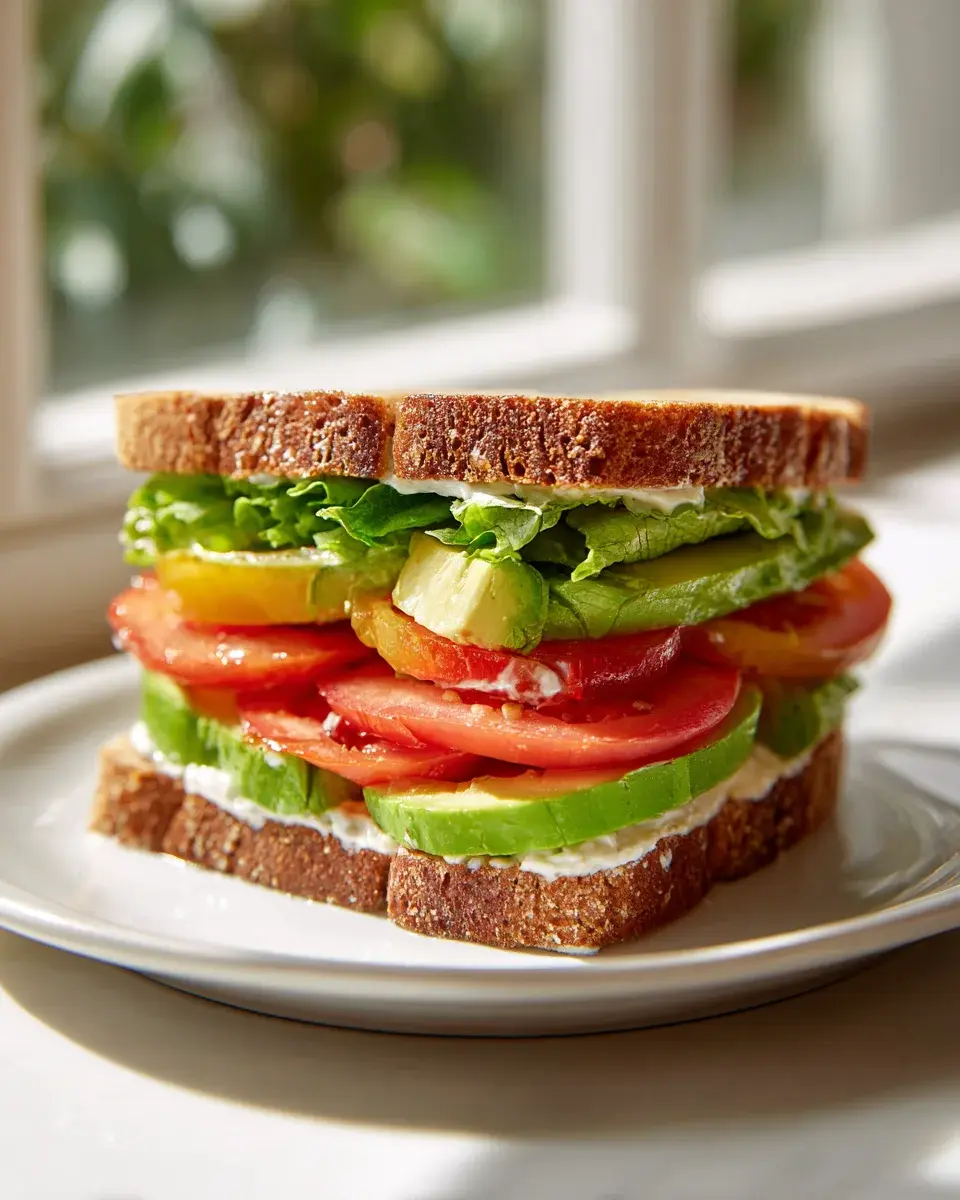 Caesar Sandwich Mit Avocado Und Tomaten