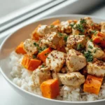 Chicken Sweet Potato Rice Bowl Rezept