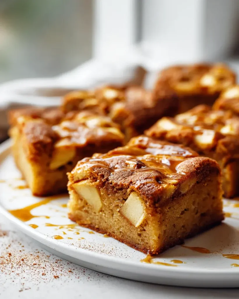 Zimtapfel Blondies: Weich, zäh, würzig & unwiderstehlich! – Snackerra