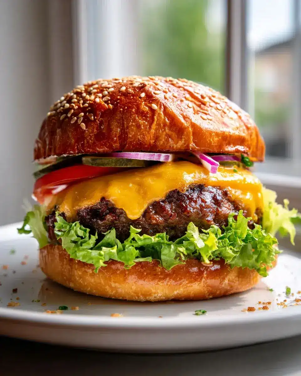 Classic Juicy Cheeseburger