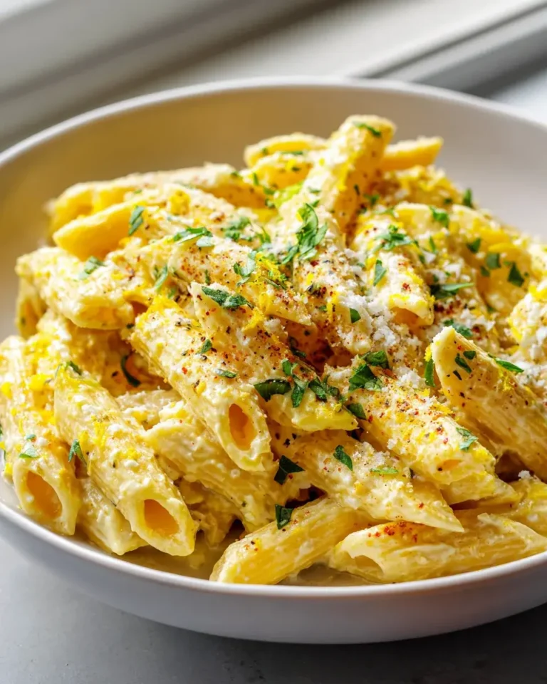 Blitzschnelle Cremige Zitronen Feta Pasta – einfach köstlich! – Snackerra