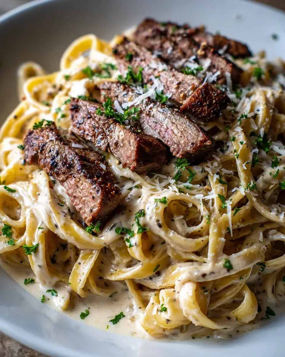 Creamy Steak Pasta