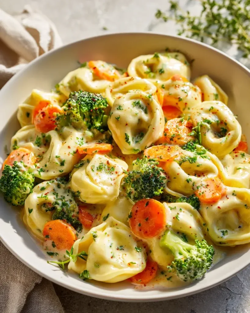 Himmlisch Cremige Gemuesetortellini Pfanne – Blitzschnell