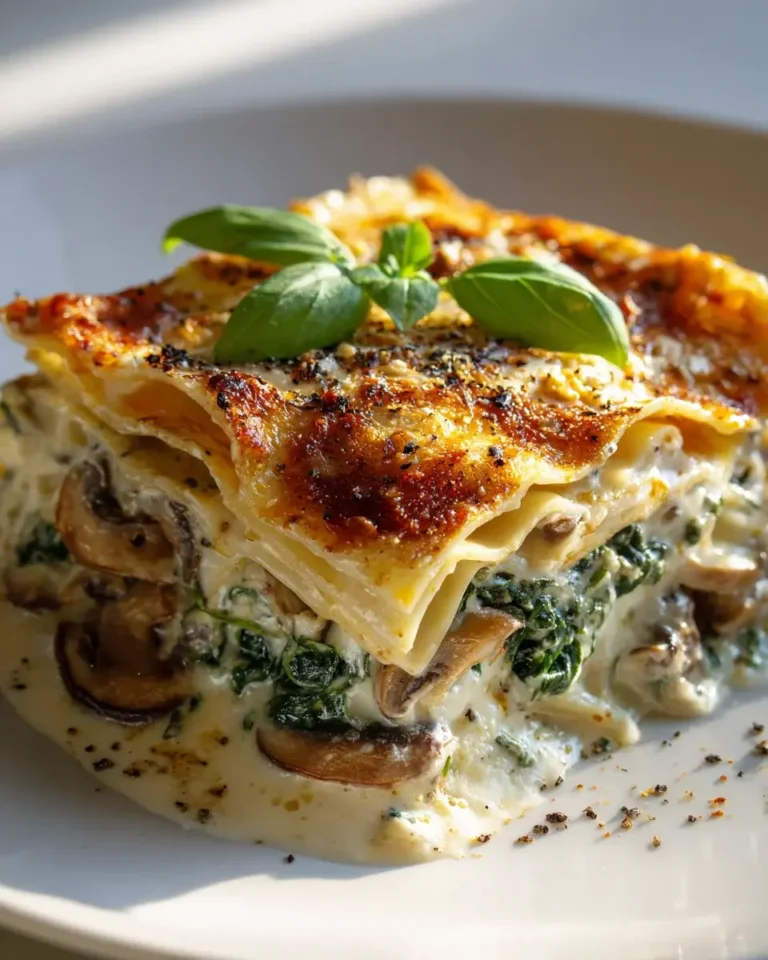 Cremige Spinat Pilzlasagne: Ein unwiderstehlicher Genuss! – Snackerra