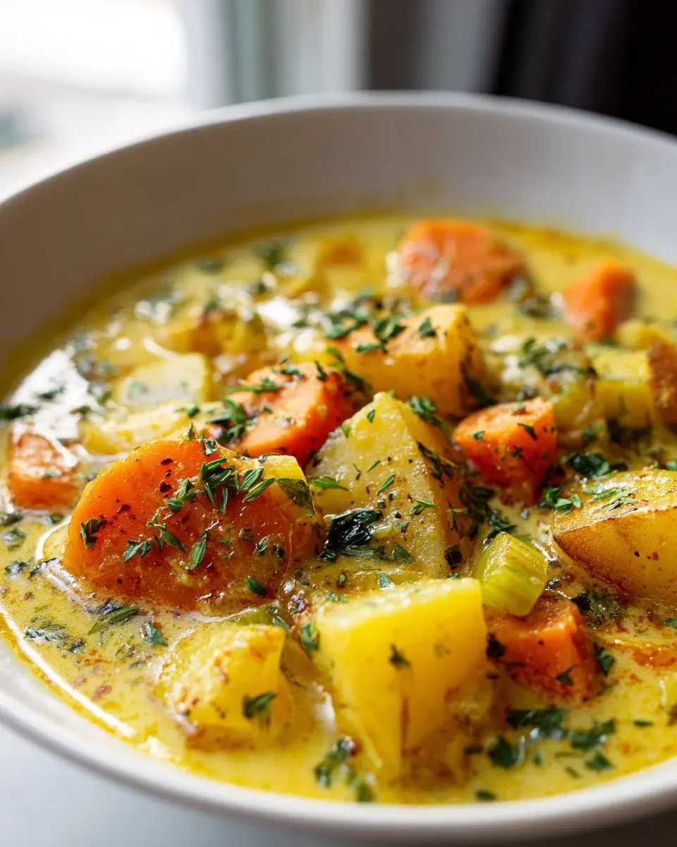 Cremiger veganer Kartoffel Eintopf