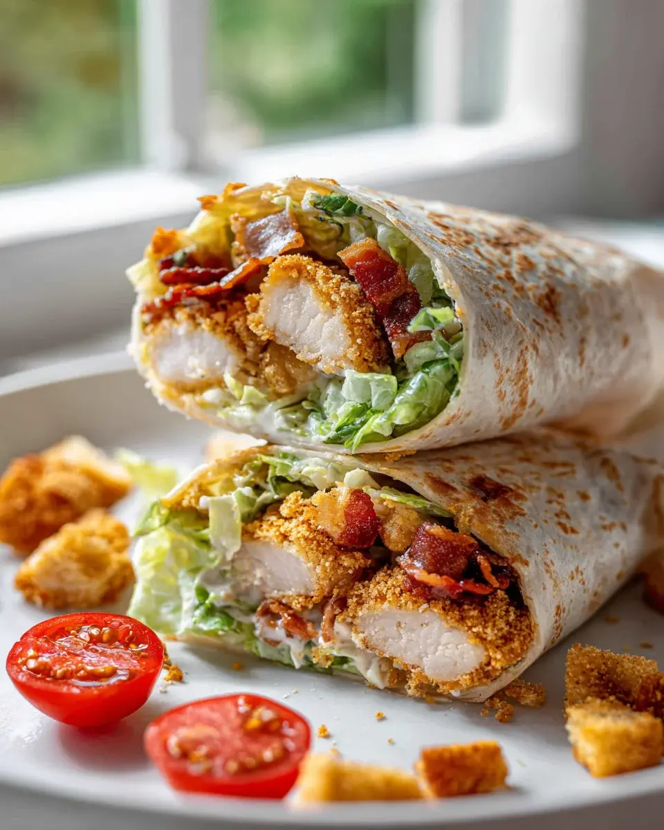 Crispy Chicken Caesar Wraps 2