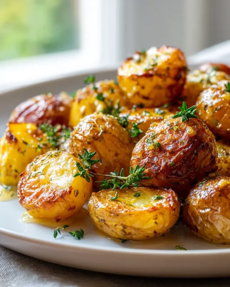 Goldene Knusper-Babykartoffeln: Honig-Senf vom Ofenblech – Snackerra