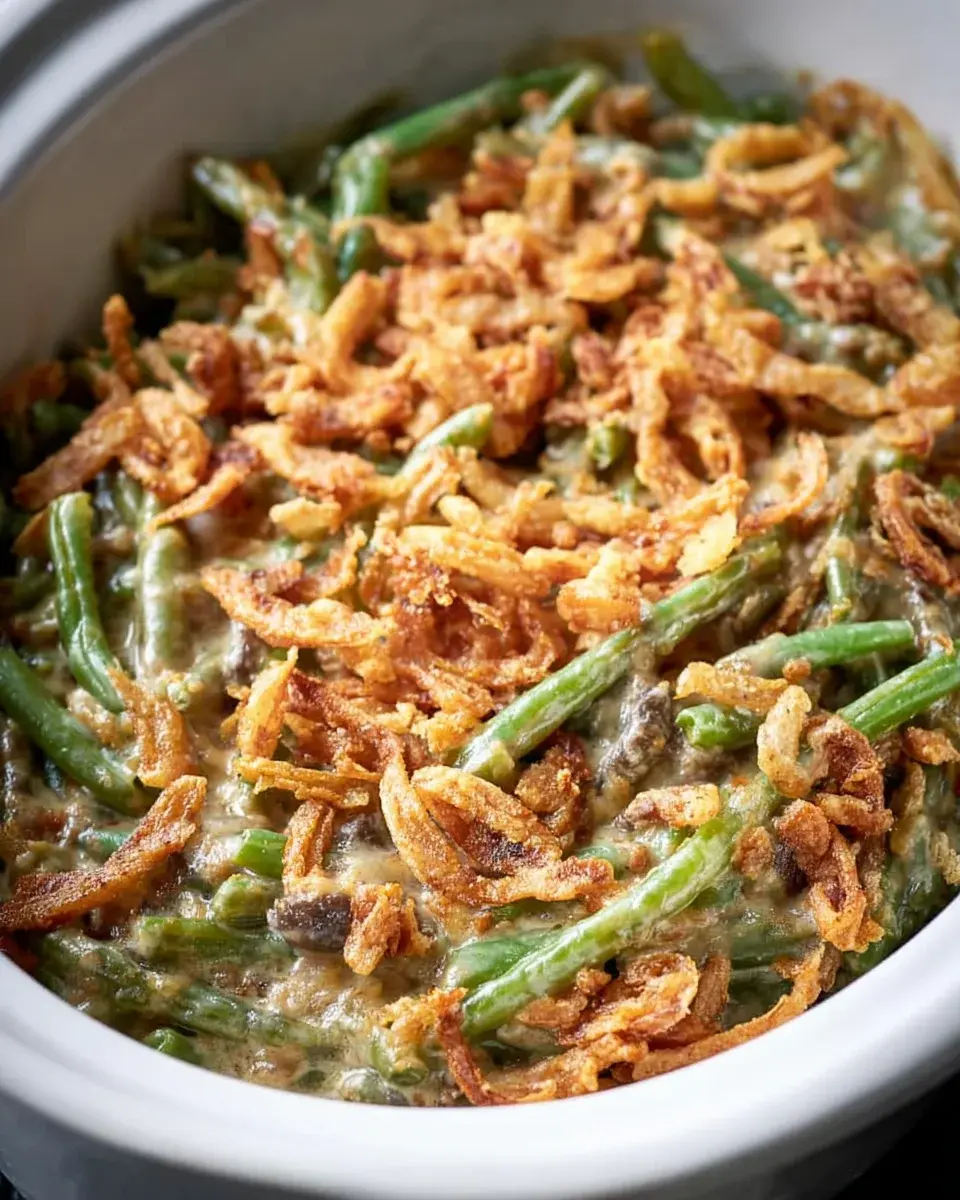 Crock Pot Green Bean Casserole