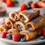 French Toast Rolls Nutella Zimt