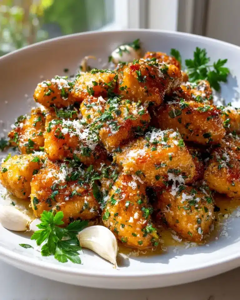 Das beste Knusprige Knoblauch Parmesan Hähnchen Rezept – Snackerra