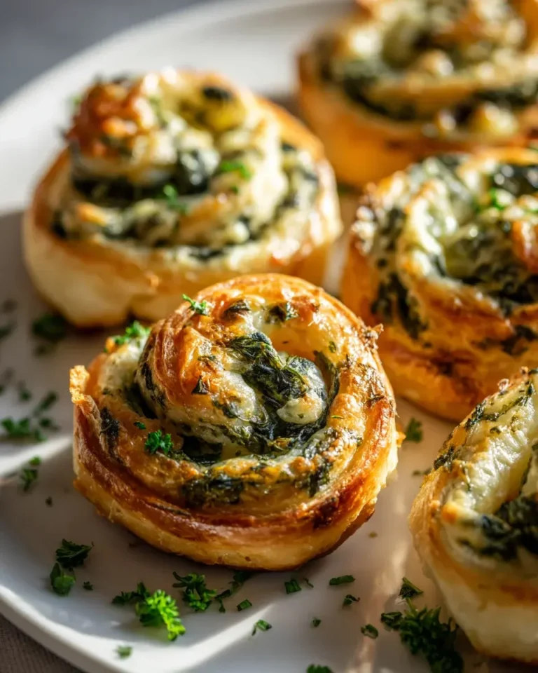 Blätterteig Schnecken mit Spinat & Käse: Einfach unwiderstehlich!