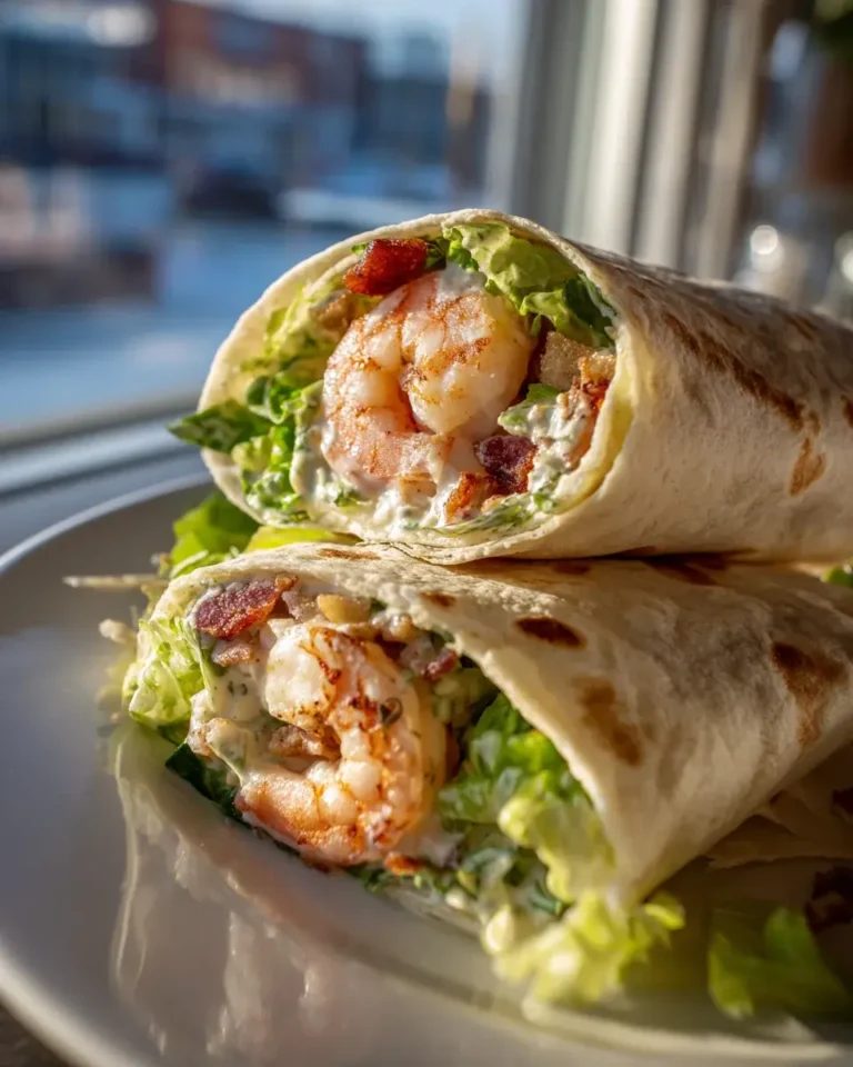 Gegrillte Garnelen Caesar Wraps – Frisch & unwiderstehlich! – Snackerra