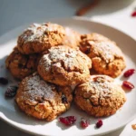 Gesunde Apfel Hafer Kekse