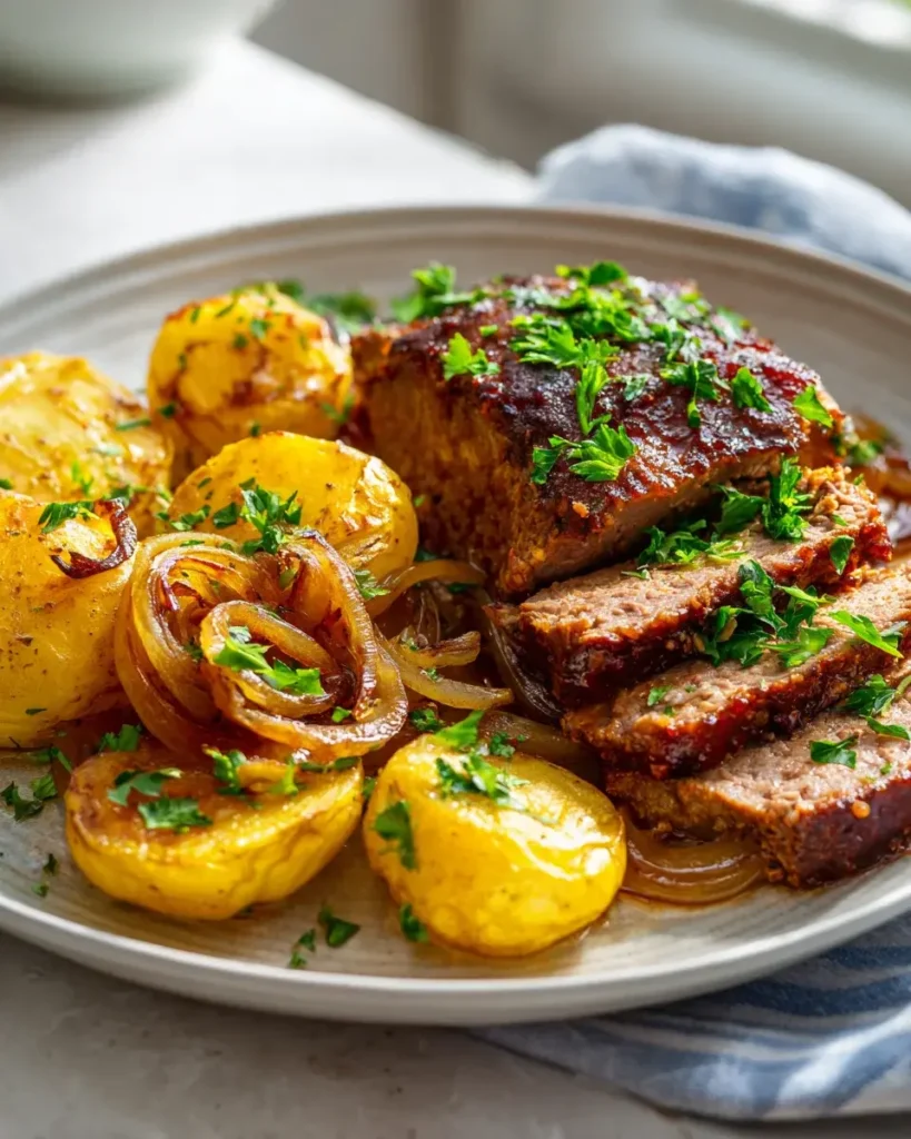 Hackbraten Skillet: Herzhaft mit Bratkartoffeln & Zwiebeln! – Snackerra