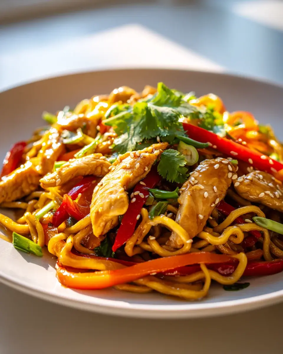 Knusprige Hähnchen Gemüse Pfanne aus der Heißluftfritteuse 4 Haehnchen Gemuese Pfanne Heissluftfritteuse