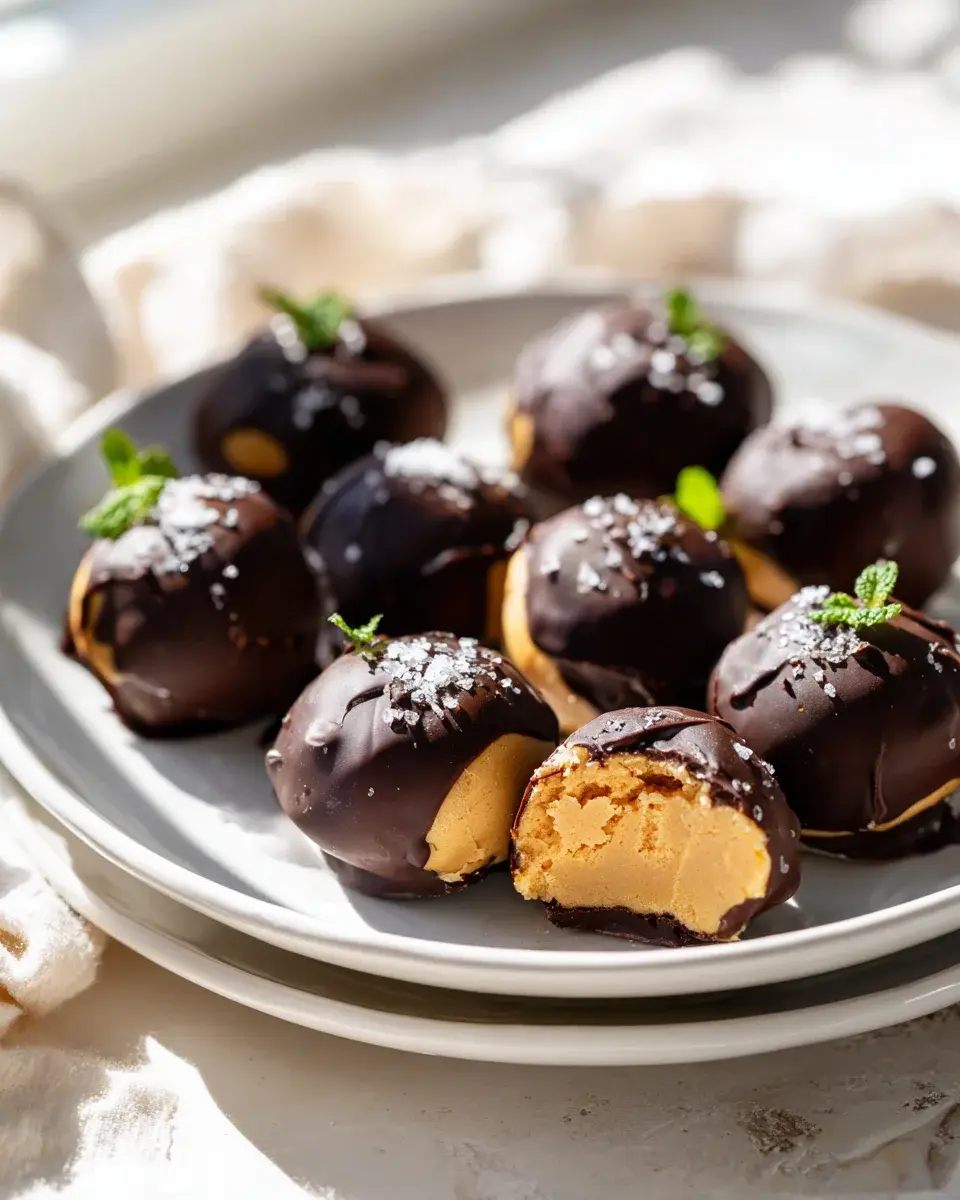 High Protein Erdnussbutter Joghurt Bites