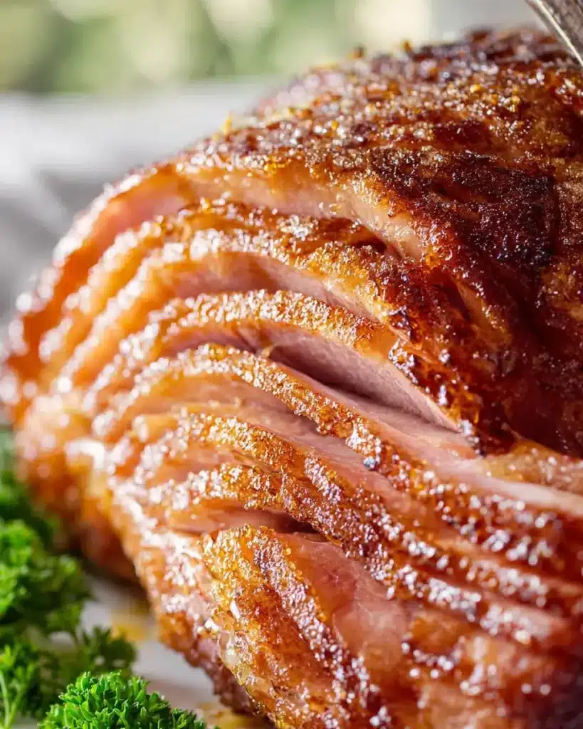 Leckeres Honig-gebackenes Rinderschinken Rezept für Feste