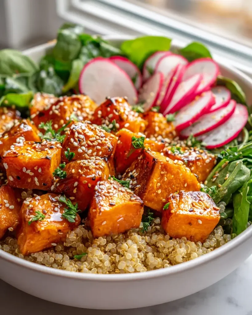 Honig-Senf Süßkartoffel Grain Bowl: Gesund, einfach & köstlich! – Snackerra