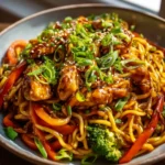 Hyhnchen Teriyaki Nudeln Schnell Aromatisch