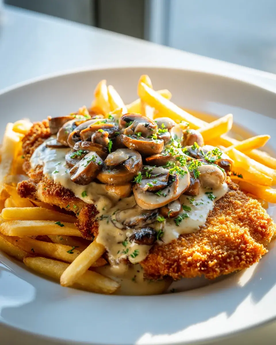 Jaegerschnitzel Mit Cbeef hampignonsose