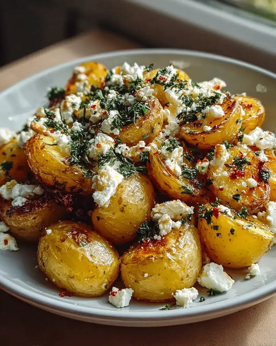 Kartoffeln Mit Feta Knoblauch