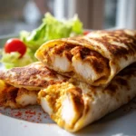 Knusprige Hyhnchen Mozzarella Wraps Airfryer