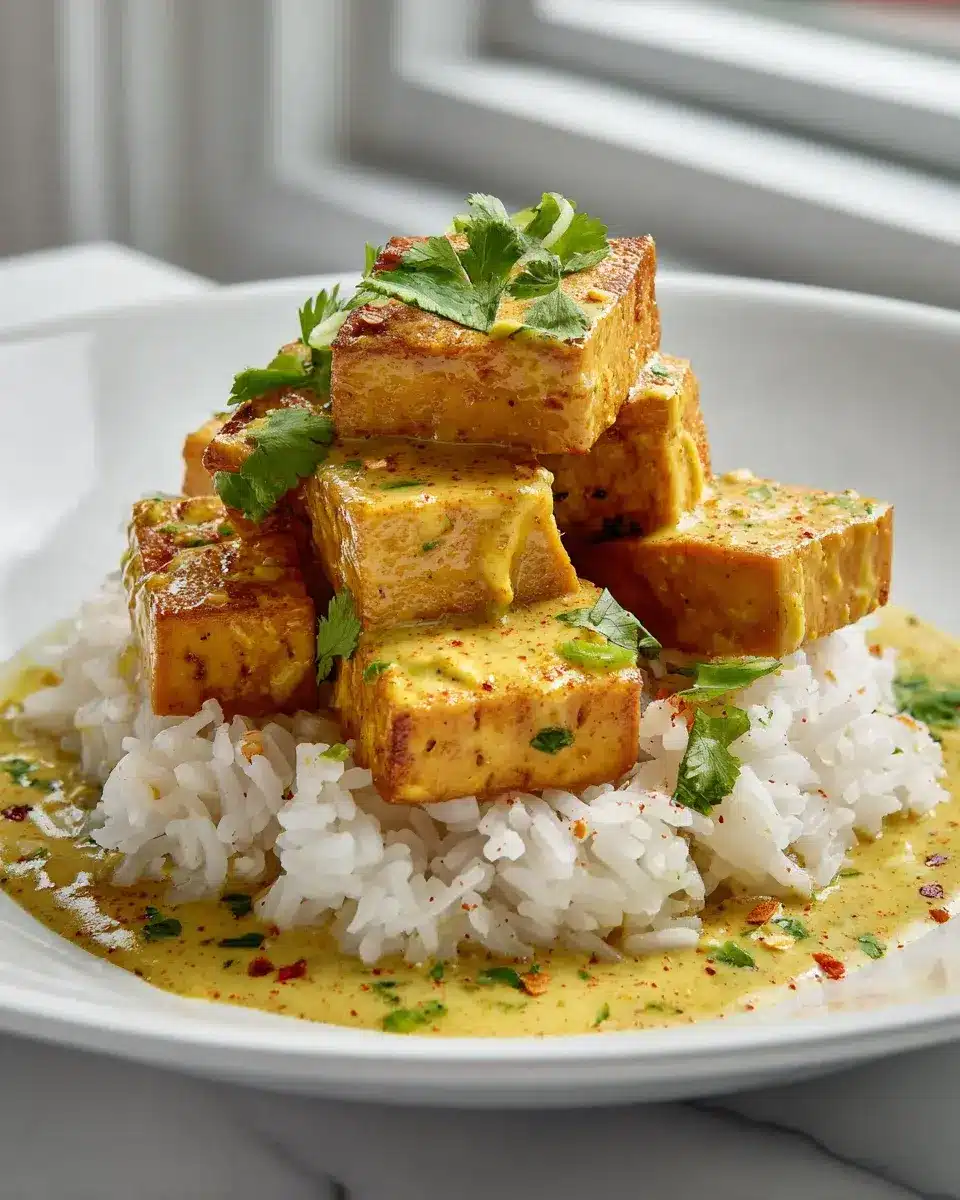 Kokos Limette Tofu