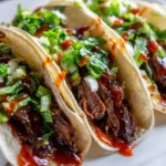 Koreanische BBQ Short Rib Tacos