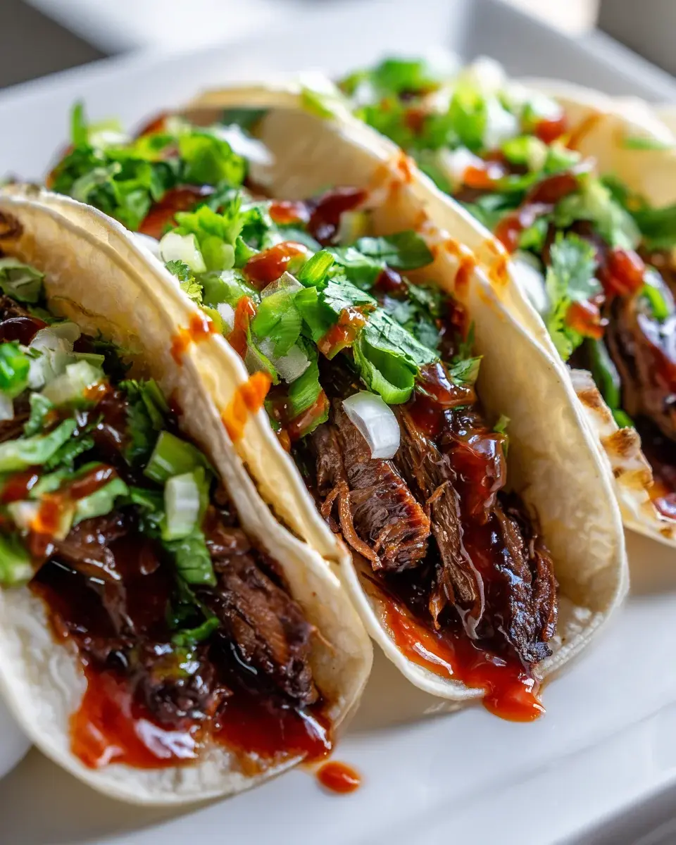 Koreanische BBQ Short Rib Tacos