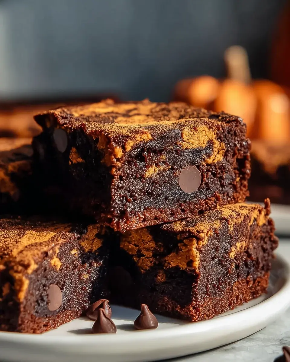 Kürbis Brownies