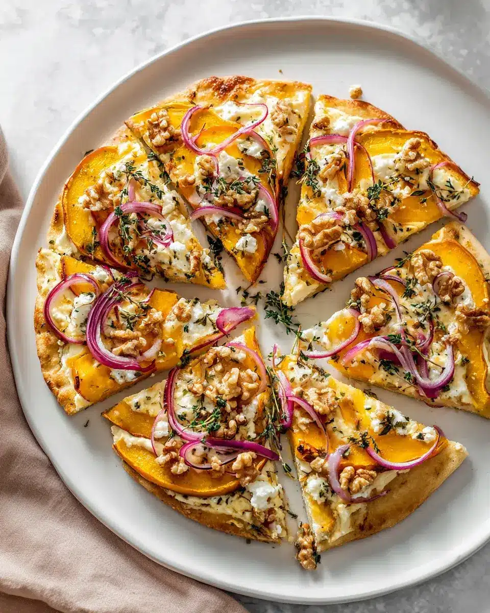 Kürbis Flammkuchen Mit Feta Minuten Rezept