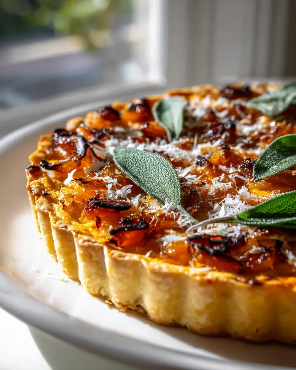 Kürbis Ricotta Tarte