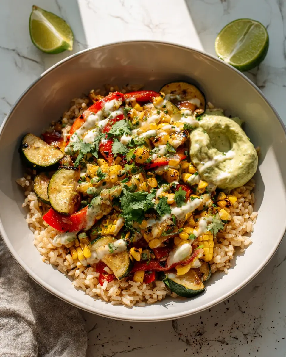Mexican Style Vegetable Rice Bowl