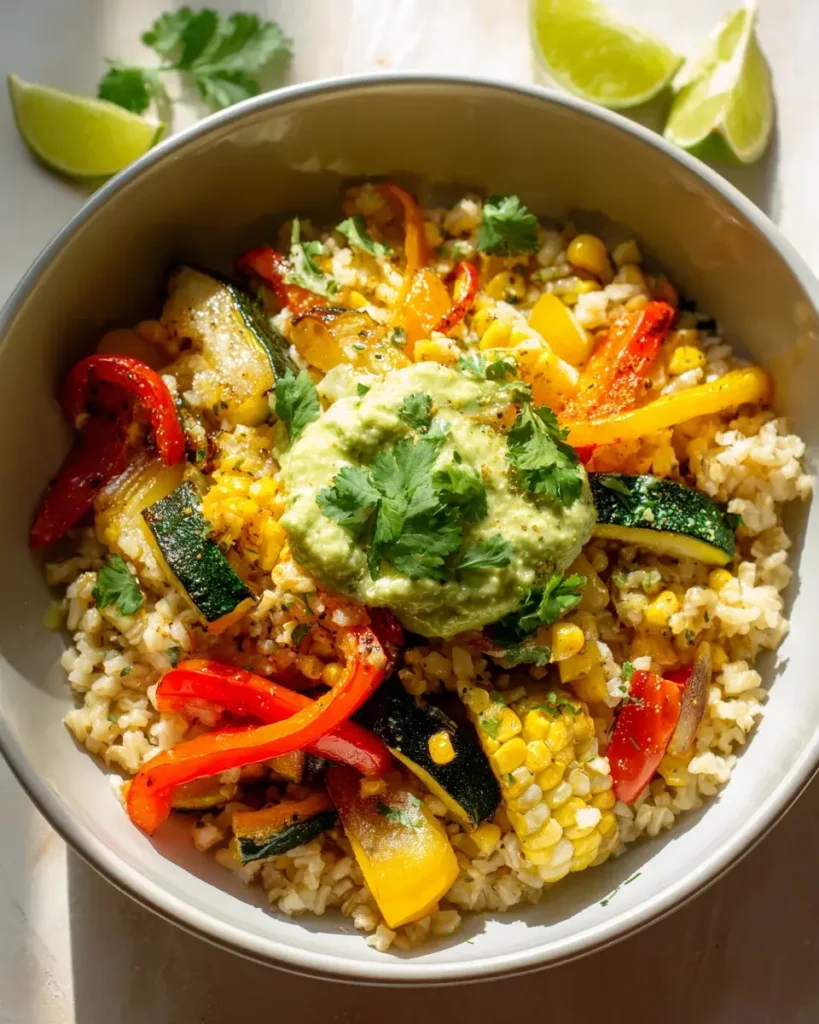 Mexikanische Veggie Reis Bowl: Schnell & Gesund genießen! – Snackerra