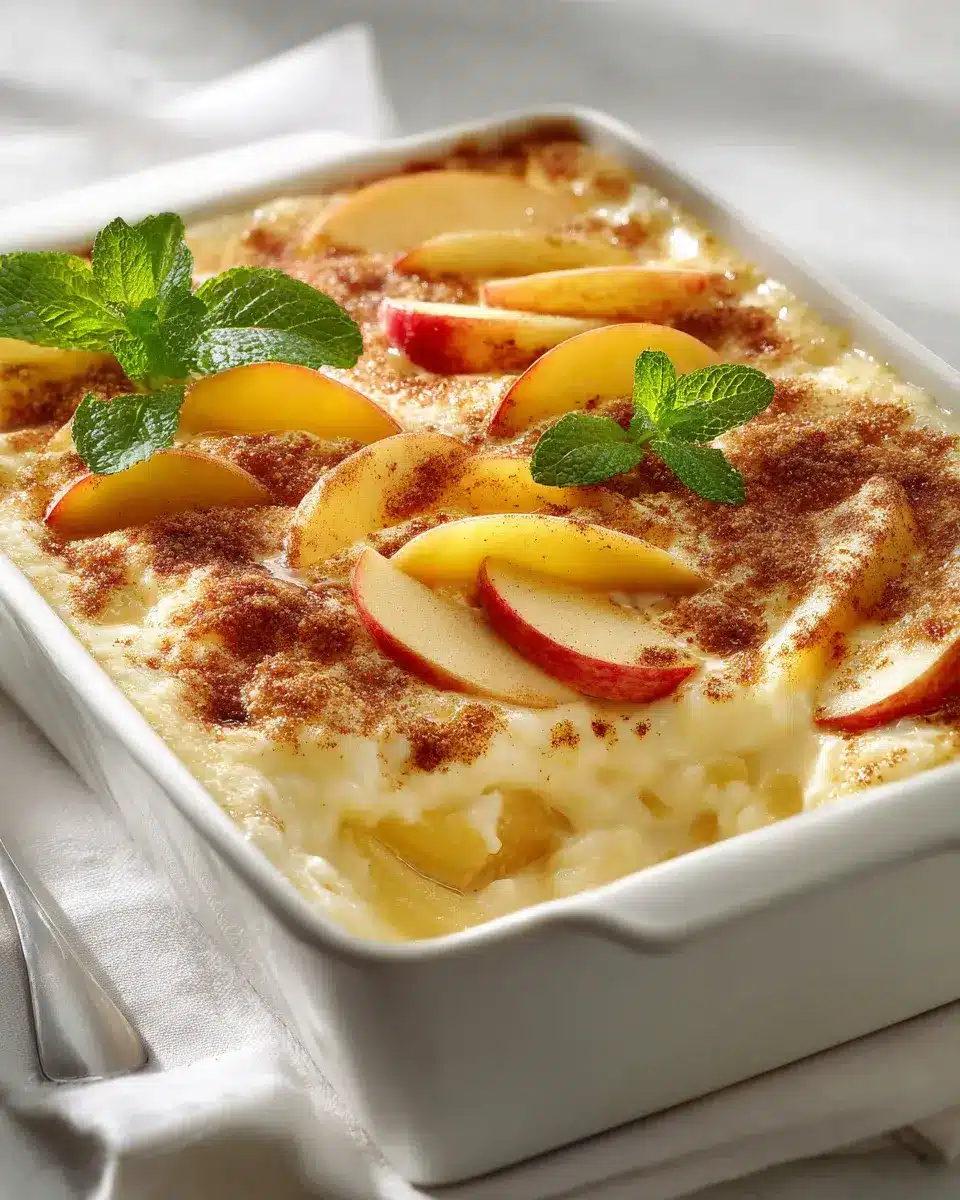 Milchreisauflauf mit Äpfeln