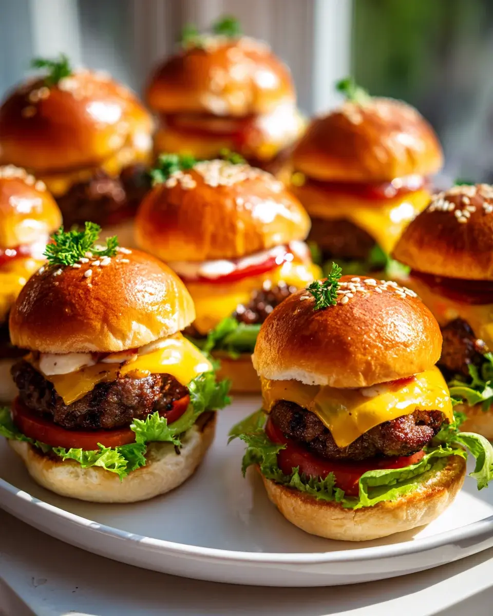 Mini Cheeseburger Sliders Spezialsoye