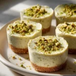 Mini Pistachio Cheesecakes Muffin Pan