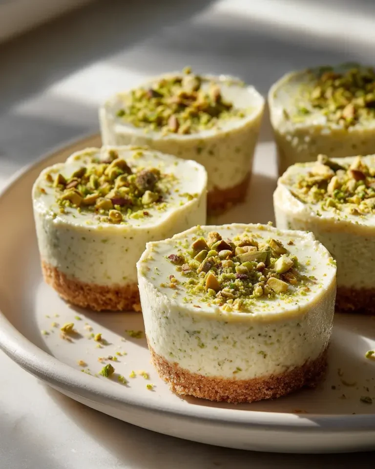 Mini Pistazien Cheesecakes: Lecker & einfach aus der Muffinform