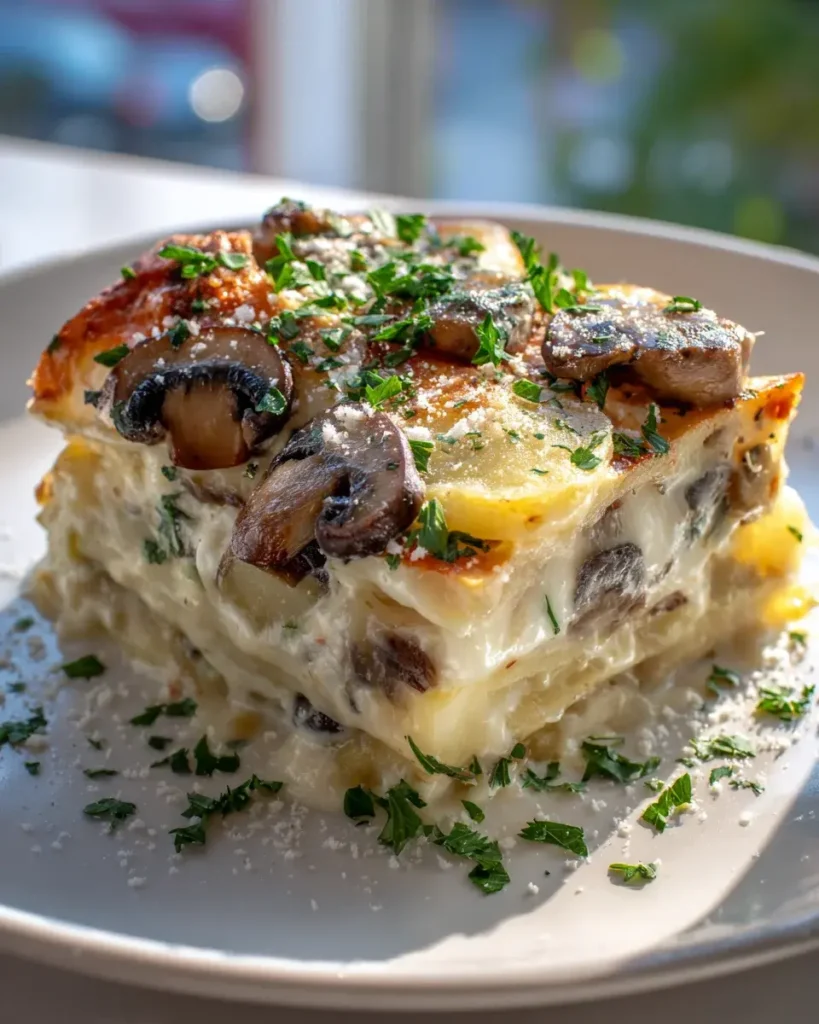 Pilz-Knoblauch-Kartoffel-Lasagne: Cremig & Herzhaft! – Snackerra